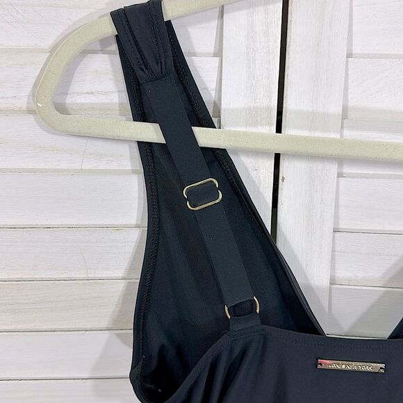 Jones NY Swimsuit One Piece Size Medium Black - Picture 8 of 14